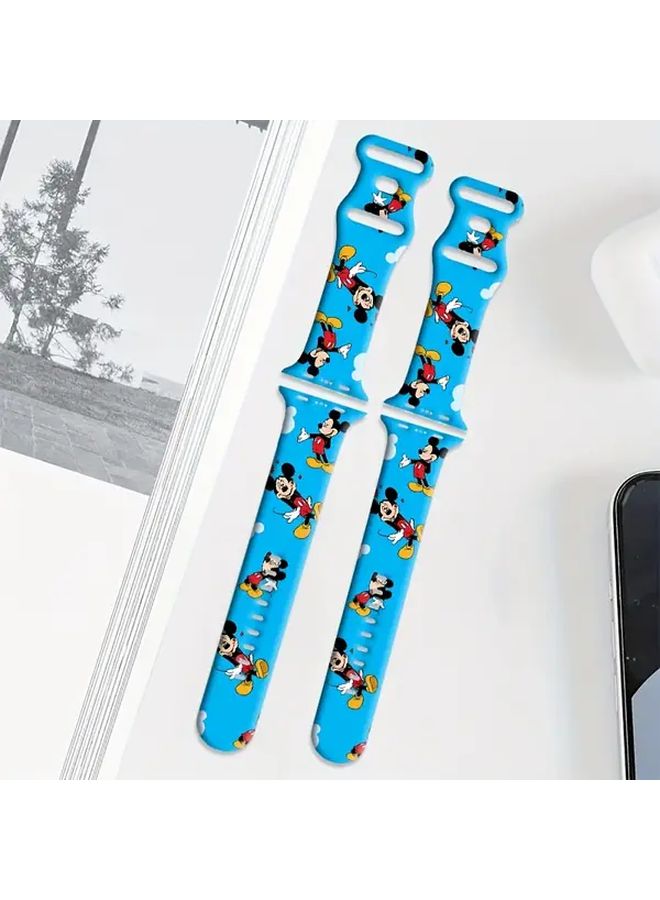 Disney Mickey Kawaii Cartoon Smart Watch Band Mixed Color 10 For Apple Watch 38 40 41mm - Image 3